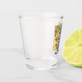 Leuchtender Buchstabe T Schnapsglas (Links)