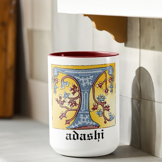 Leuchtender Buchstabe T Tasse