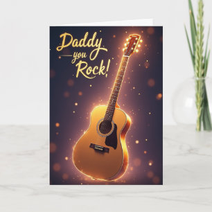 Leuchtender Daddy Du bist Spitze Karte