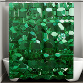 Leuchtender Duschvorhang in grüner Reihenfolge