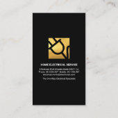 Leuchtender Elektrischer Wave Visitenkarte (Rückseite)