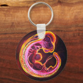 Leuchtender Embryo, der im Dunkeln leuchtet Schlüsselanhänger (Rückseite)