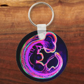 Leuchtender Embryo, der im Dunkeln leuchtet Schlüsselanhänger (Vorderseite)