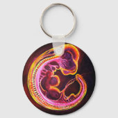 Leuchtender Embryo, der im Dunkeln leuchtet Schlüsselanhänger (Rückseite)