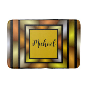 Leuchtender, farbiger Trippy-Graphenname des Tunne Badematte