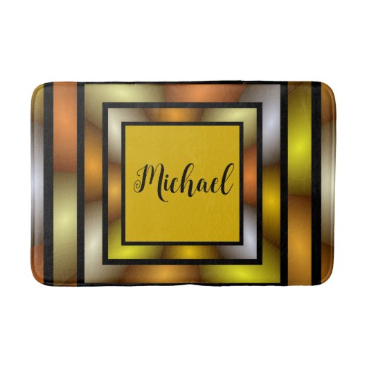 Leuchtender, farbiger Trippy-Graphenname des Tunne Badematte (Vorderseite)