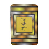 Leuchtender, farbiger Trippy-Graphenname des Tunne Badematte (Vorderseite Vertikal)