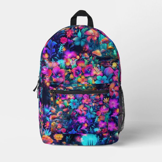 Leuchtender Garten Bedruckter Rucksack (Vorderseite)