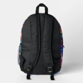 Leuchtender Garten Bedruckter Rucksack (Rückseite)