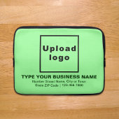 Leuchtender, grüner Laptop-Sieb mit Markenbezeichn Laptopschutzhülle