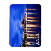 Leuchtender Hafen in Sibenik, Kroatien Magnet (Vertikal)