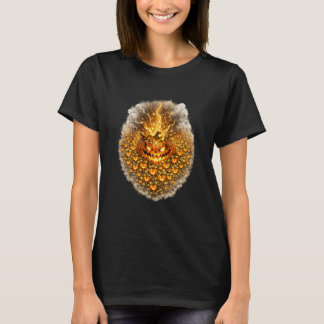 Leuchtender Kürbis wächst Tausende von kleinen grü T-Shirt