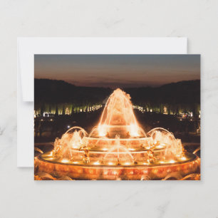 Leuchtender Latona-Brunnen, Versailles Postkarte