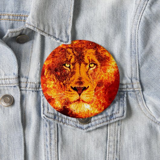 Leuchtender Löwe groß Button (Beispiel)