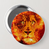Leuchtender Löwe groß Button (Vorne & Hinten)