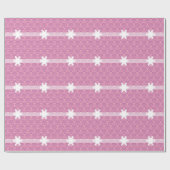 Leuchtender mattierter Orchideen-Damast mit Geschenkpapier (Flach)
