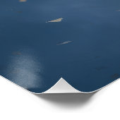 Leuchtender mondbeschienener Hirsch auf Turmspitze Poster (Ecke)