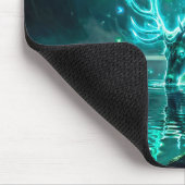 Leuchtender Mystischer Neon-Geist-Hirsch Fantasy D Mousepad (Ecke)