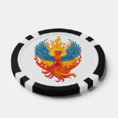 Leuchtender mythologischer Fantasy-Phönixvogel Pokerchips (Einzeln)