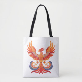 Leuchtender mythologischer Fantasy-Phönixvogel Tasche