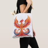 Leuchtender mythologischer Fantasy-Phönixvogel Tasche (Von Nahem)
