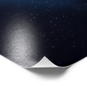 Leuchtender Nebel Buckelwal Fotodruck (Ecke)