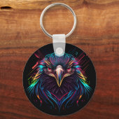 Leuchtender Neon Eagle Artistic Schlüsselanhänger (Vorderseite)