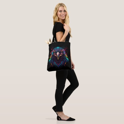 Leuchtender Neon Eagle Artistic Tasche (Am Model)