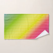 Leuchtender Neon fluoreszierender Regenbogenfarbst Badhandtuch Set (Handtuch)