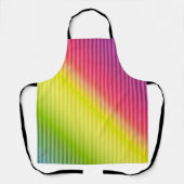 Leuchtender Neon fluoreszierender Regenbogenfarbst Schürze (Vorderseite)
