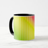 Leuchtender Neon fluoreszierender Regenbogenfarbst Tasse (Vorderseite Links)
