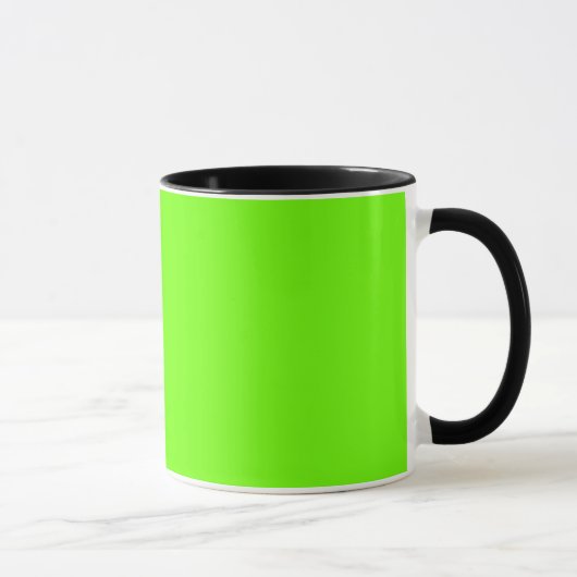 Leuchtender Neon Green Tasse (Rechts)