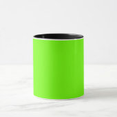 Leuchtender Neon Green Tasse (Zentrum)