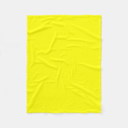 Leuchtender Neon Yellow Fleecedecke (Vorderseite)