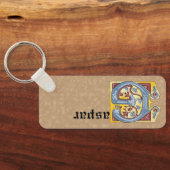 Leuchtender rechteckiger, blauer und roter Leuchtb Schlüsselanhänger (Rückseite)