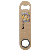 Leuchtender rechteckiger, blauer und roter Leuchtb Speed Flaschenöffner (Rückseite)