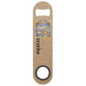 Leuchtender rechteckiger, blauer und roter Leuchtb Speed Flaschenöffner (Rückseite)