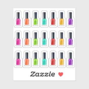 Leuchtender Regenbogen-Nagellack Kunst Tech-Salonp Aufkleber