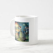 Leuchtender riesiger Pilzgarten Kaffeetasse (Vorderseite Links)