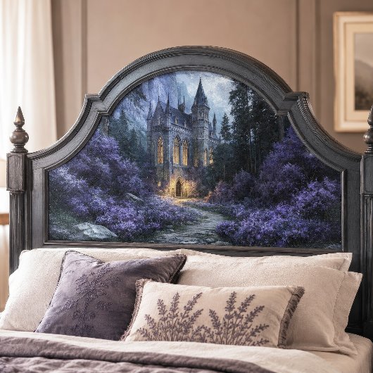 Leuchtender Stein Gothic Fantasy Schloss Decoupage Seidenpapier
