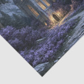 Leuchtender Stein Gothic Fantasy Schloss Decoupage Seidenpapier (Ausschnitt)