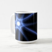 Leuchtender Stern Kaffeetasse (Vorderseite Links)