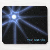 Leuchtender Stern Mousepad (Vorne)