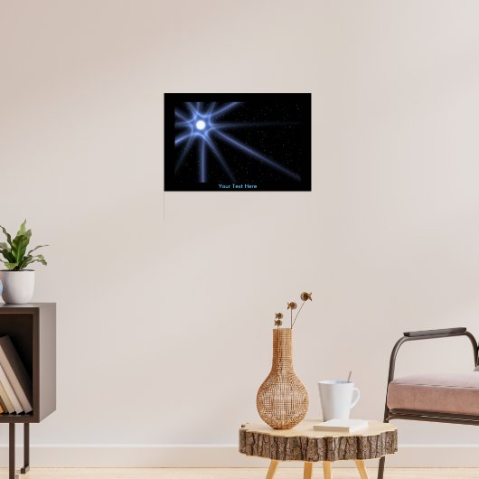 Leuchtender Stern Poster (Wohnzimmer 3)