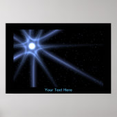 Leuchtender Stern Poster (Vorne)