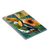 Leuchtender Tukan in tropischer Harmonie Notizblock (Rechte Seite)