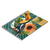 Leuchtender Tukan in tropischer Harmonie Notizblock (Linke Seite)