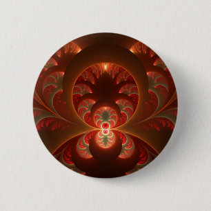 Leuchtendes abstraktes modernes orange-rotes Frakt Button