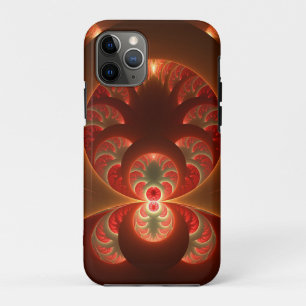 Leuchtendes abstraktes modernes orange-rotes Frakt Case-Mate iPhone Hülle