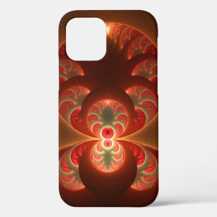 Leuchtendes abstraktes modernes orange-rotes Frakt Case-Mate iPhone Hülle